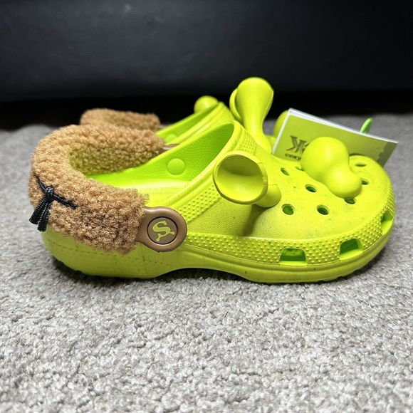 Classic Dreamworks Shrek Clog J3 Juniors Kid's Crocs Lime Punch 209378-3TX,NWT - Picture 4 of 10